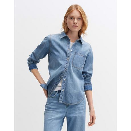 OPUS  Blouse en jean Fasera ocean coupe droite 