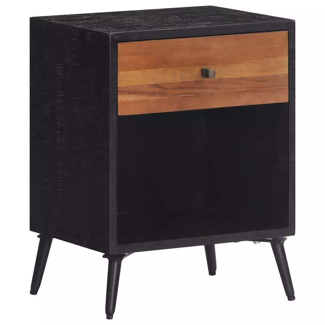 VidaXL - Nachttisch teak, One Size, Braun