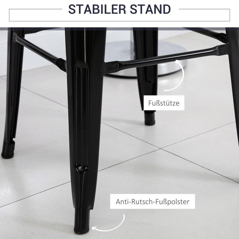 HOMCOM Tabouret de bar  