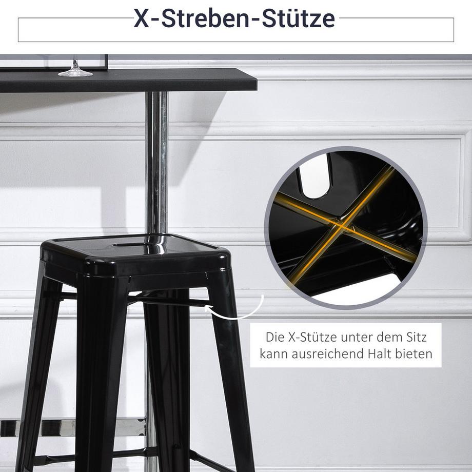 HOMCOM Tabouret de bar  