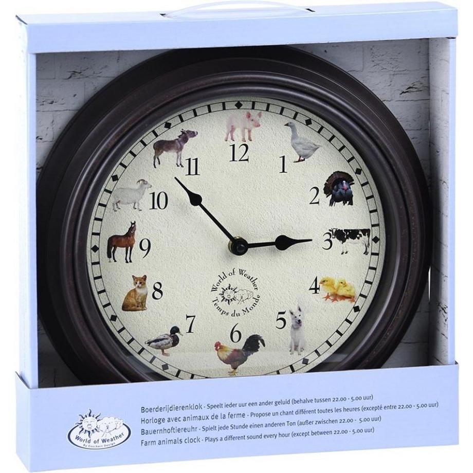 Esschert Design Uhr pvc  