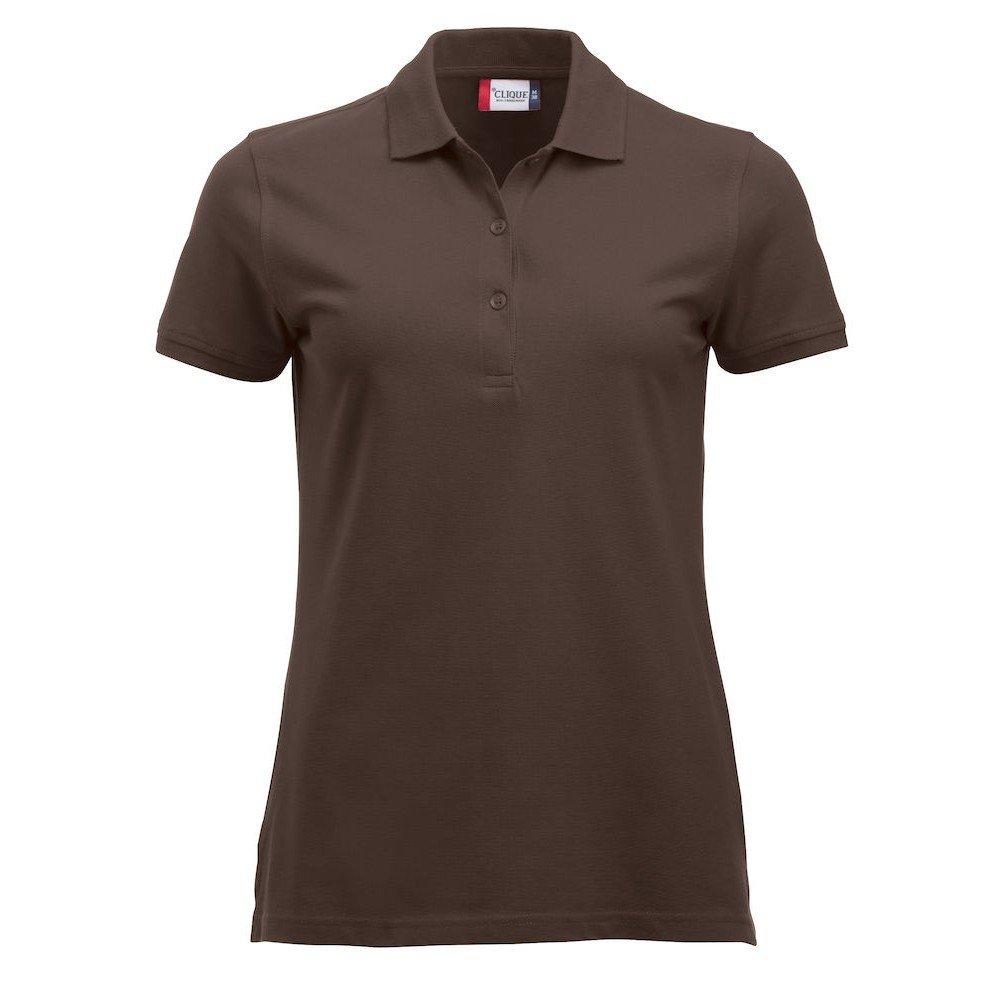Image of Marion Poloshirt Damen Kühles Braun L