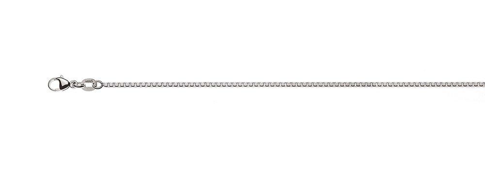 Image of Collier Venezianer Weissgold 750, 1.3mm, 38cm Unisex Silber 38cm