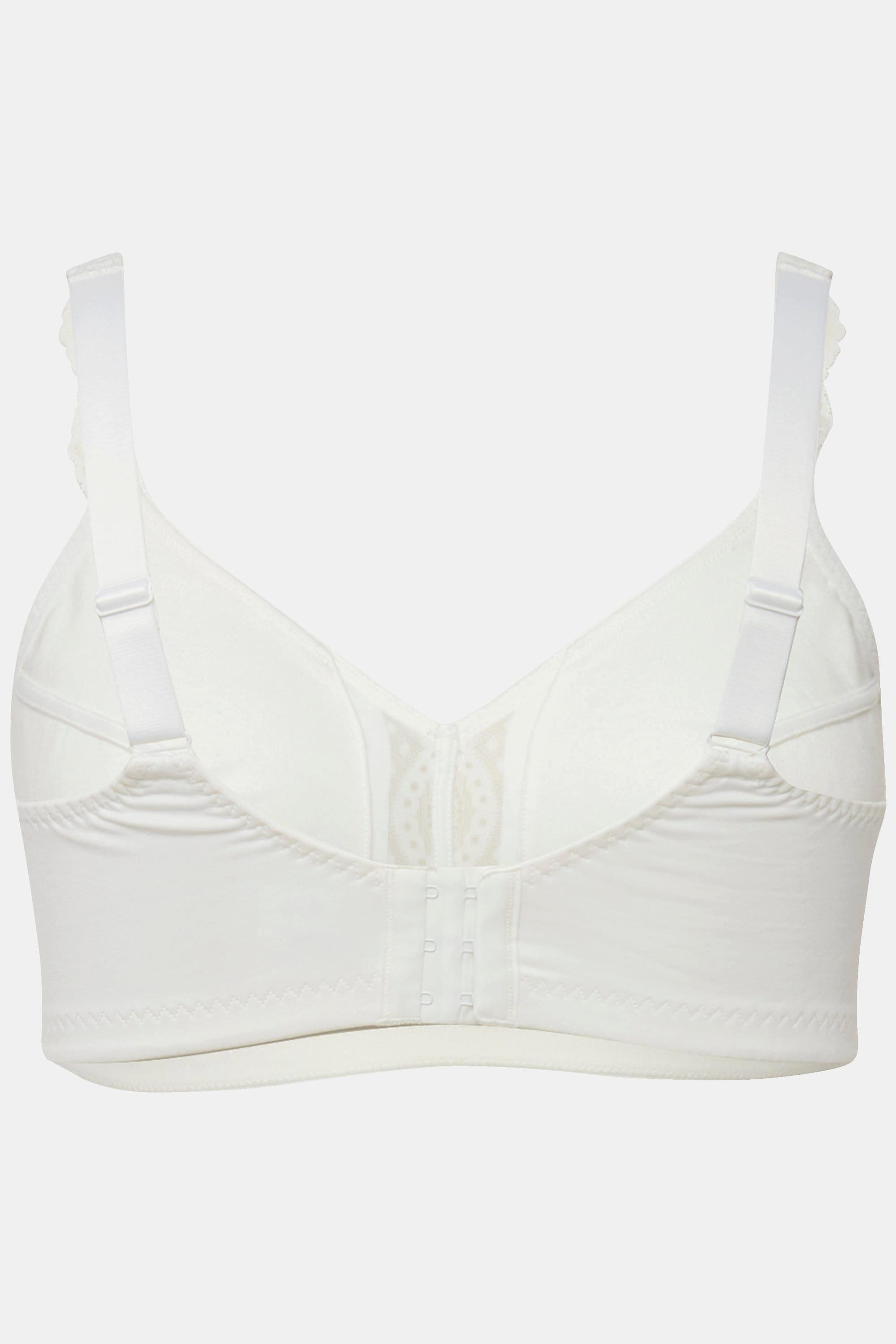 Ulla Popken  Soutien-gorge souple sans armatures avec détail en dentelle - bonnet C-E 