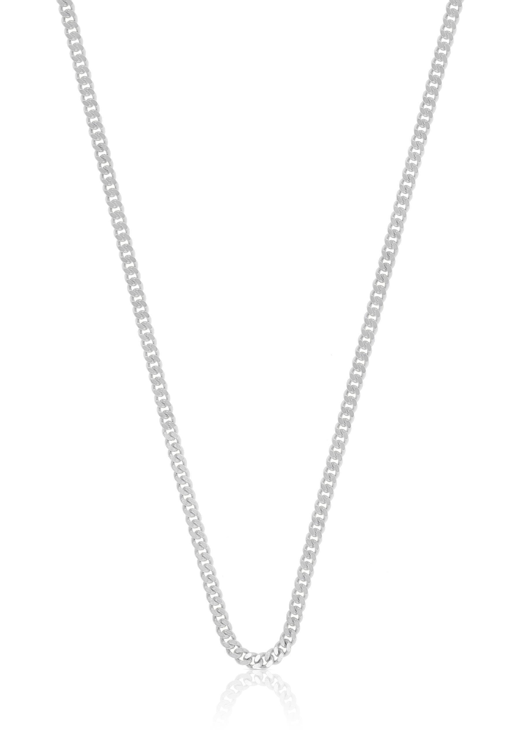 Image of Collier Panzer Weissgold 750, 1.8mm, 55cm Damen Silber 55 CM