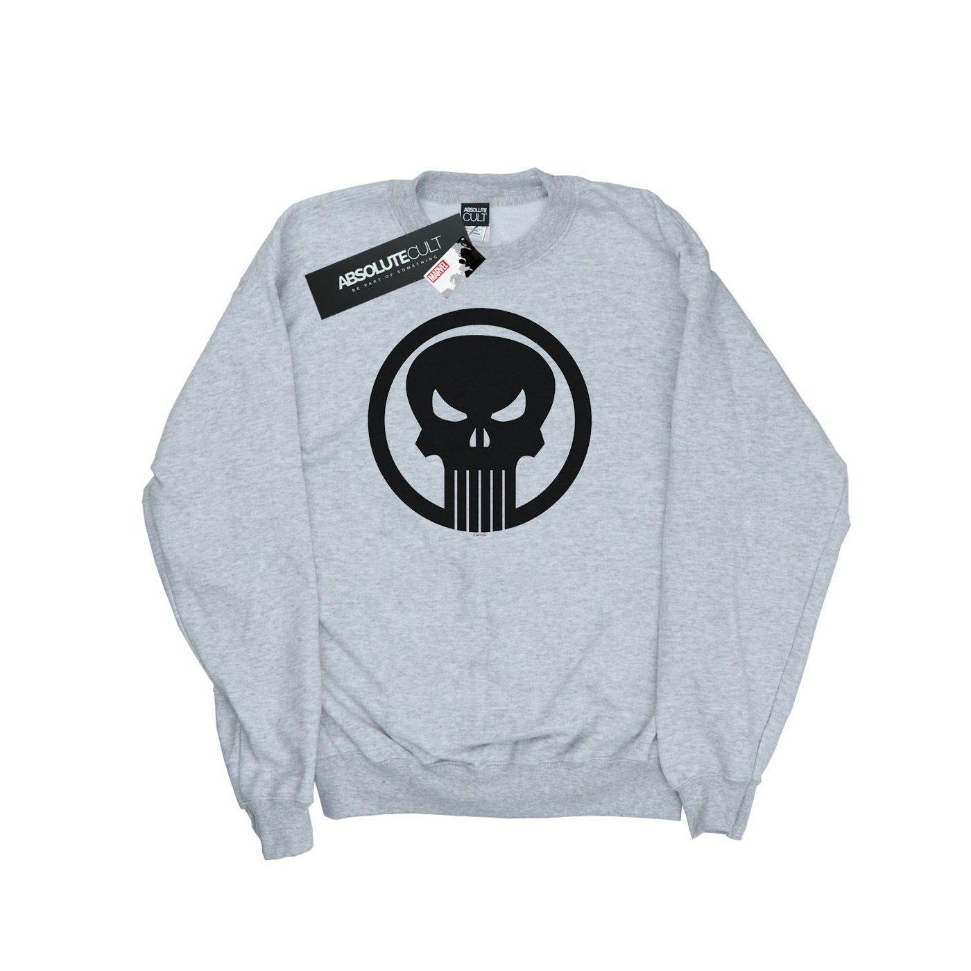 Image of The Punisher Skull Circle Sweatshirt Unisex Grau 152-158