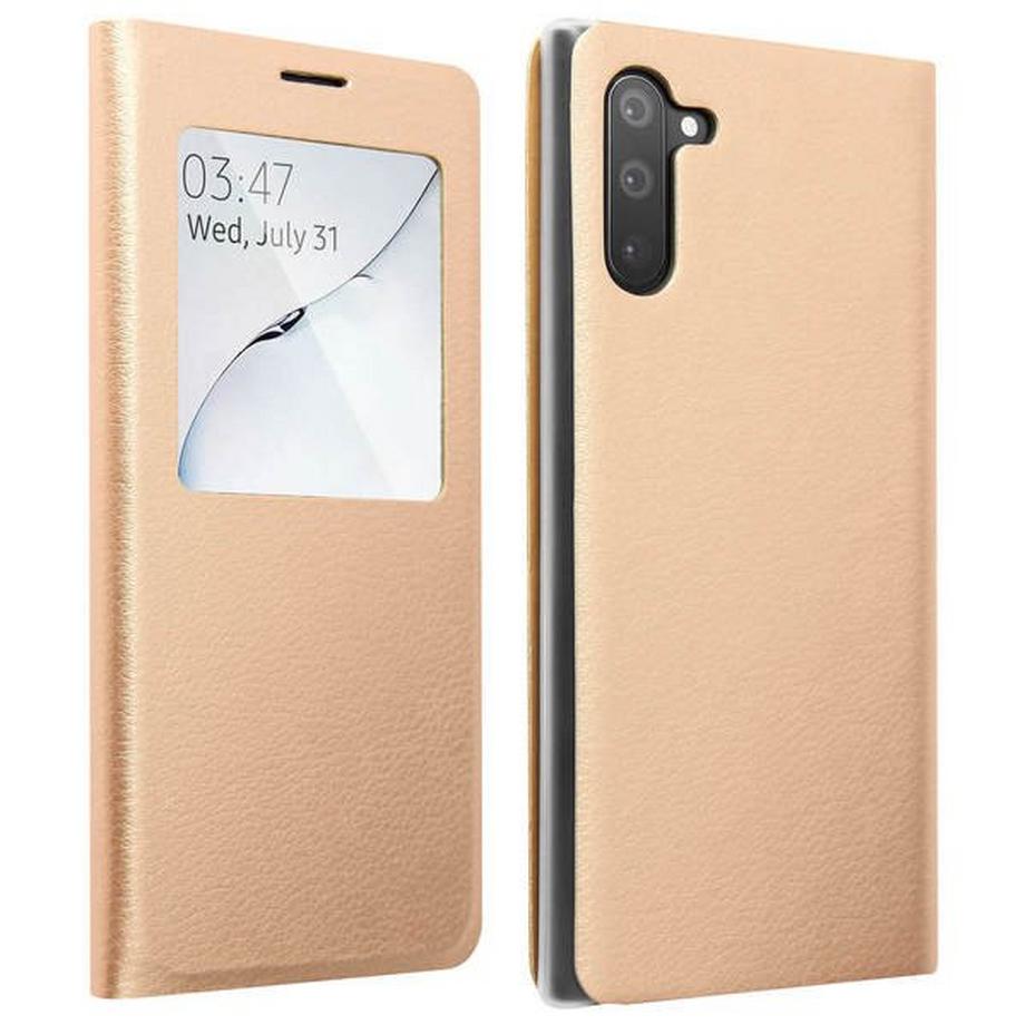 Avizar  Flip View Cover Galaxy Note 10 Gold 