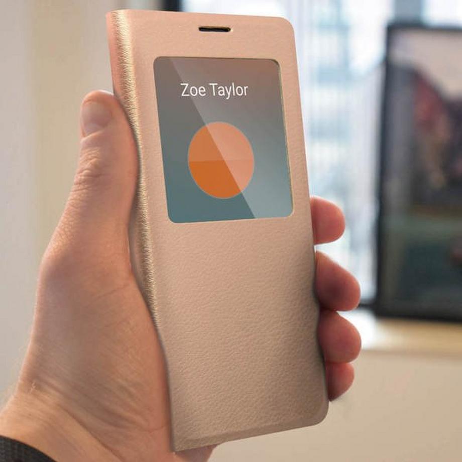 Avizar  Flip View Cover Galaxy Note 10 Gold 