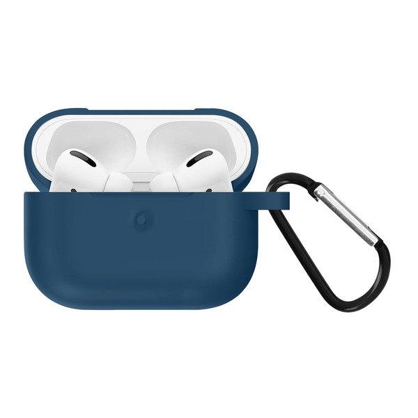 Avizar  Coque AirPods Pro et Pro 2 Silicone Bleu 