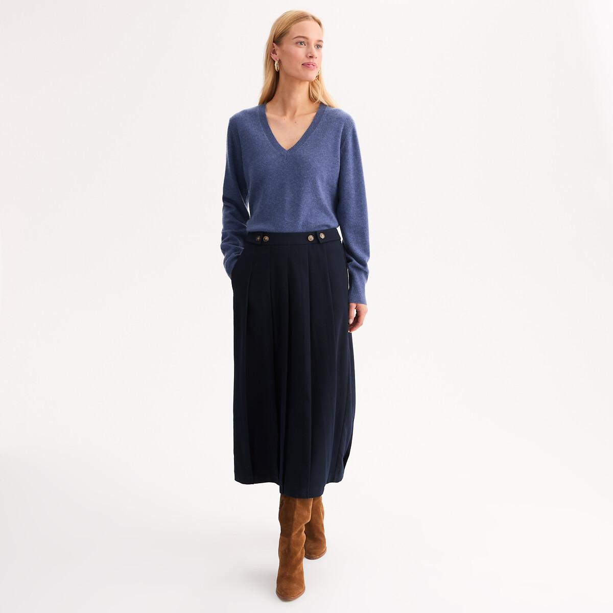 La Redoute Collections Pull Cachemire Col V Maille Fine  