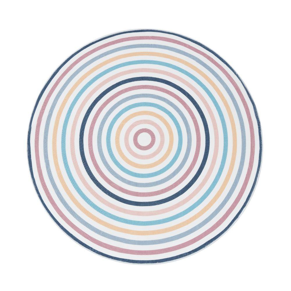Image of 3d Effekt Waschbarer Kinderteppich Kreise Unisex 160 cm