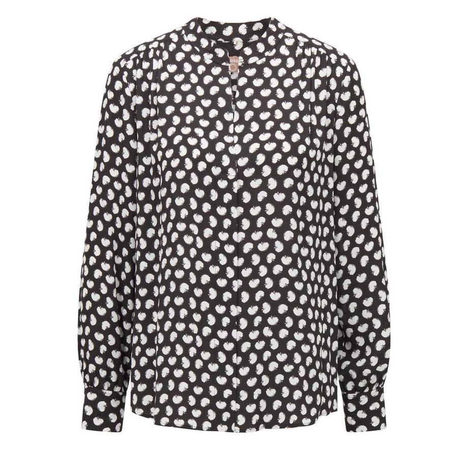 HUGO BOSS Banora17 Polka Dot Button Down Bluse  