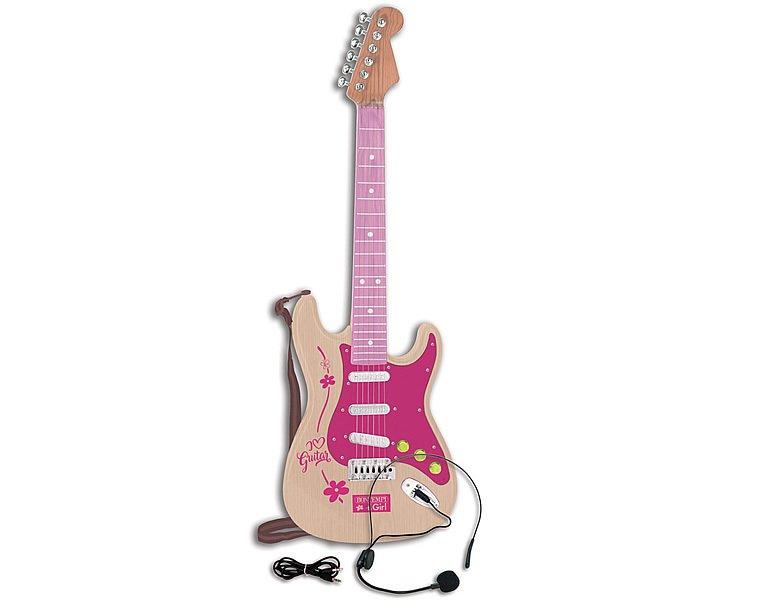 BONTEMPI  Elektronische Rockgitarre Pink 