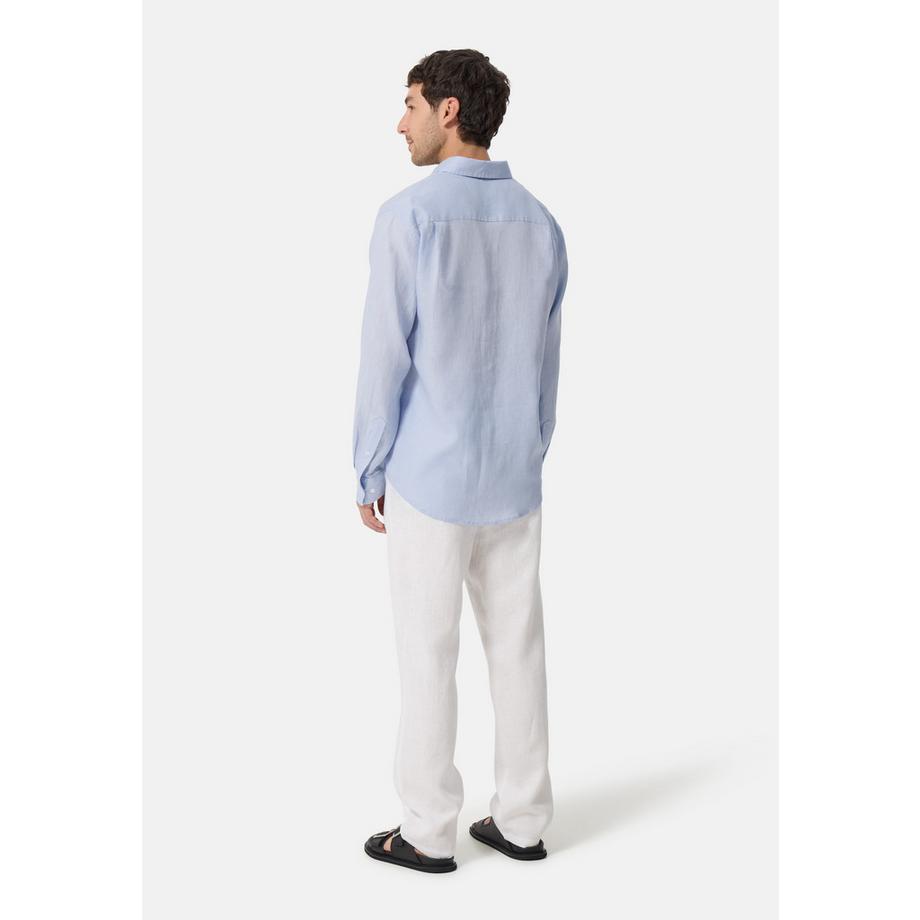 CASH-MERE.CH Chemise en lin à manches longues  