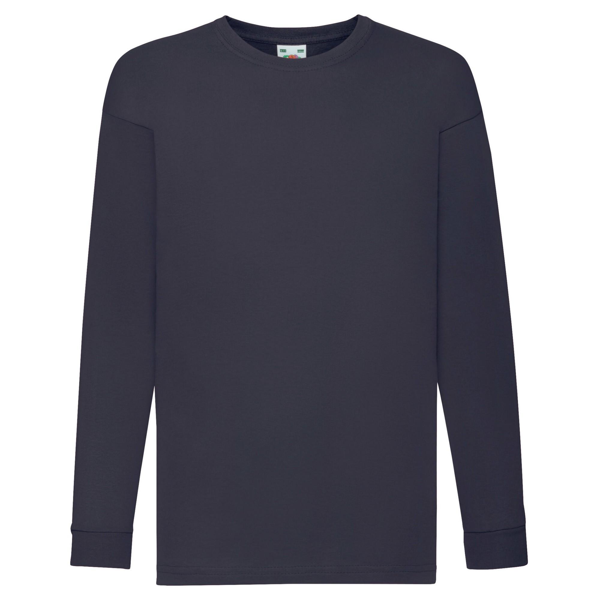 Image of Valueweight Tshirt Langärmlig Mädchen Marine 128