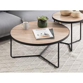 Beliani Ensemble de tables en MDF Moderne MELODY  