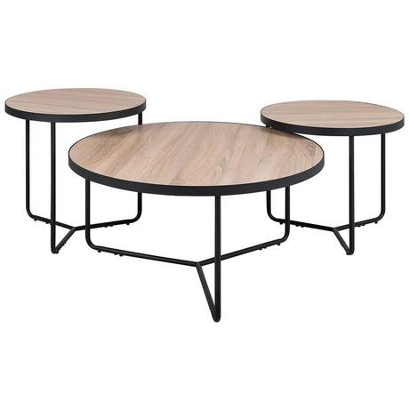 Beliani Ensemble de tables en MDF Moderne MELODY  