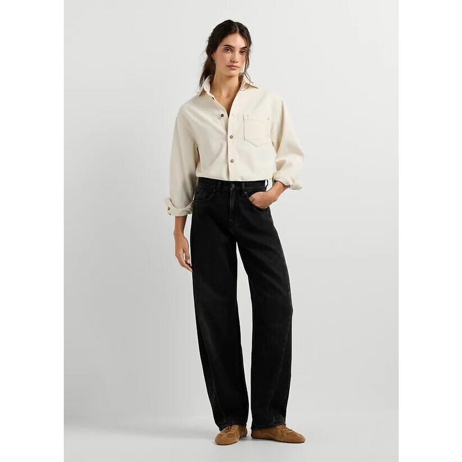 Pepe Jeans London Bow Wide Barrel Fit Jeans  