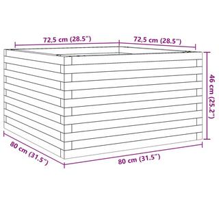 VidaXL fioriera da giardino Legno di pino impregnato  