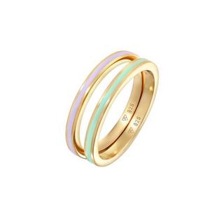 Elli  Bague Ensemble De Bagues Pour Femmes Avec Émail 