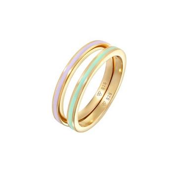 Bague Ensemble De Bagues Pour Femmes Avec Émail