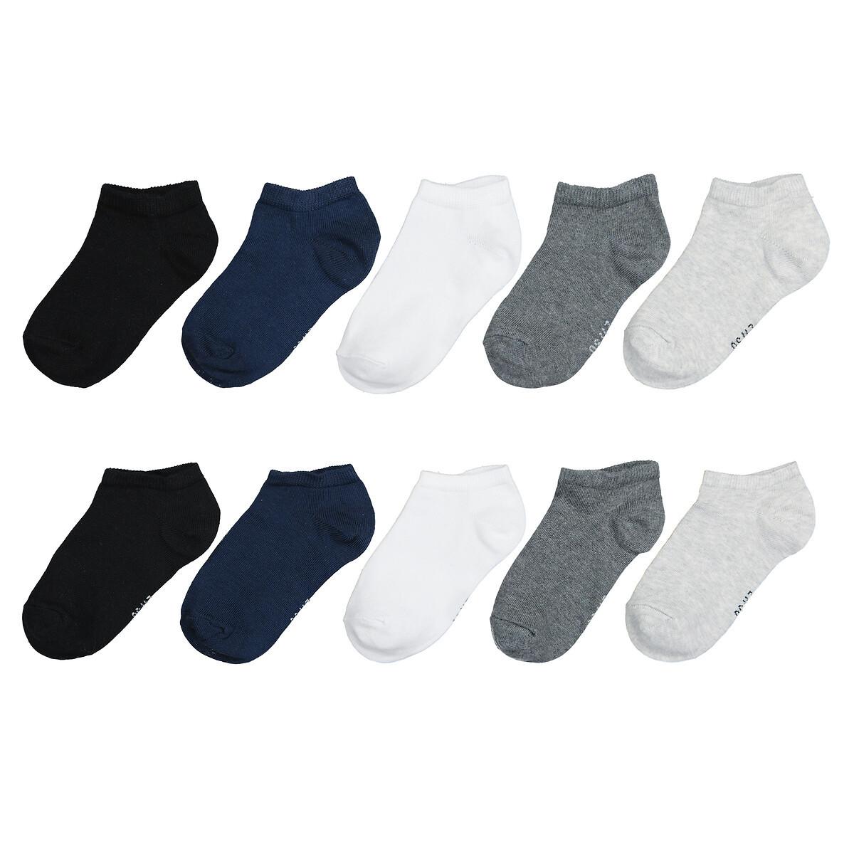 Image of 10 Paar Kurzsocken Unisex Schwarz 27-30