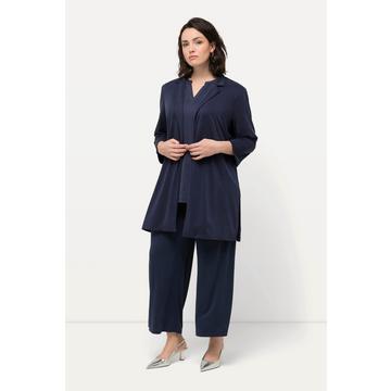 Blazer di jersey con revers, maniche a 3/4 e modal