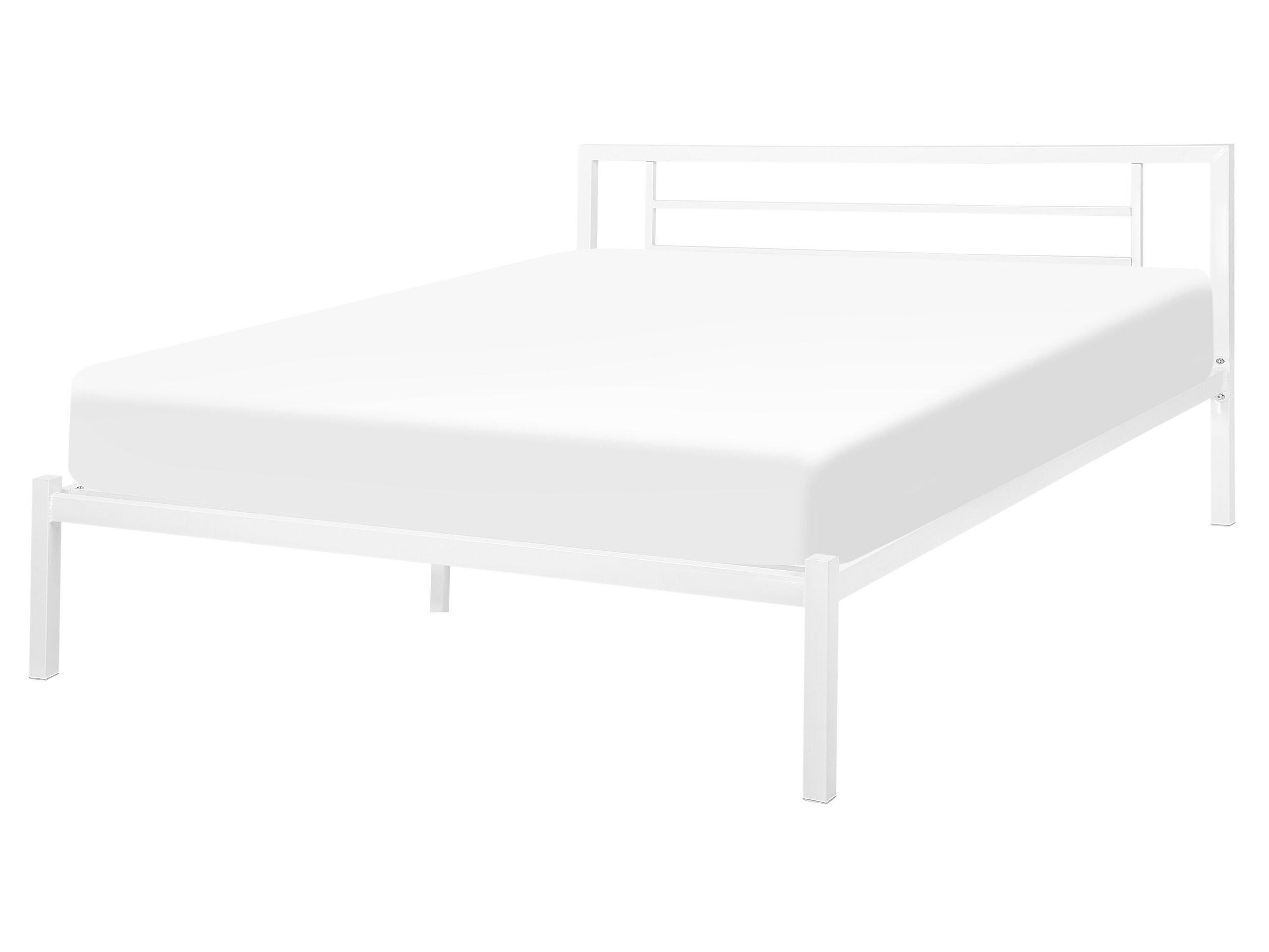 Beliani Bett mit Lattenrost aus Stahl Modern CUSSET  