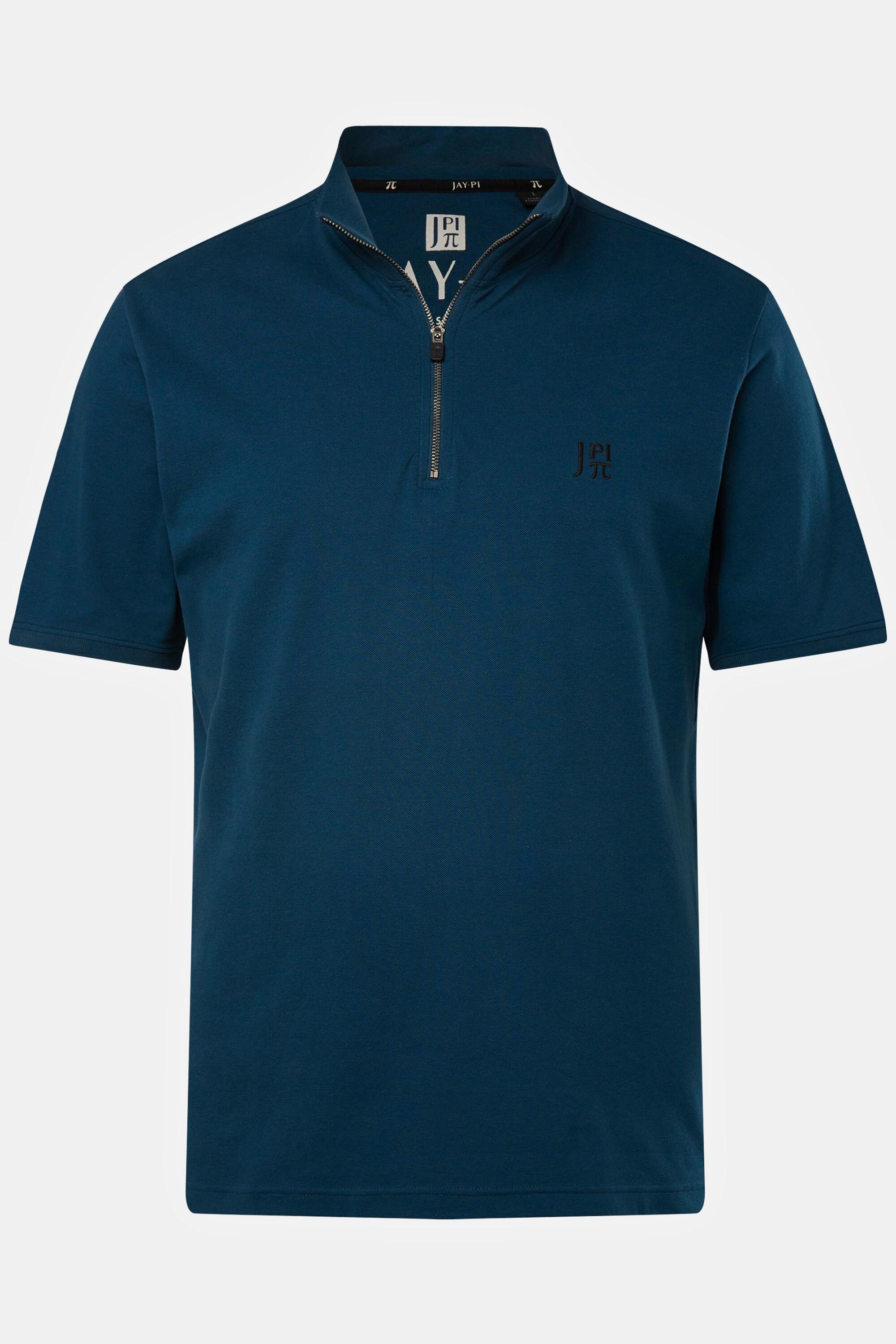 JP1880  Maglia polo da tennis in piqué con FLEXNAMIC®, zip e mezze maniche 