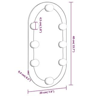 VidaXL Miroir avec lumière led verre  