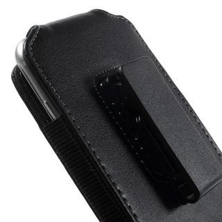 Cover-Discount  Universal - Sacoche ceinture 360° M avec clip Housse cuir verticale noire 