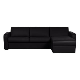 Vente-unique Ecksofa Leder mit Schlaffunktion BEVIS Mit Matratze Ecke Rechts  