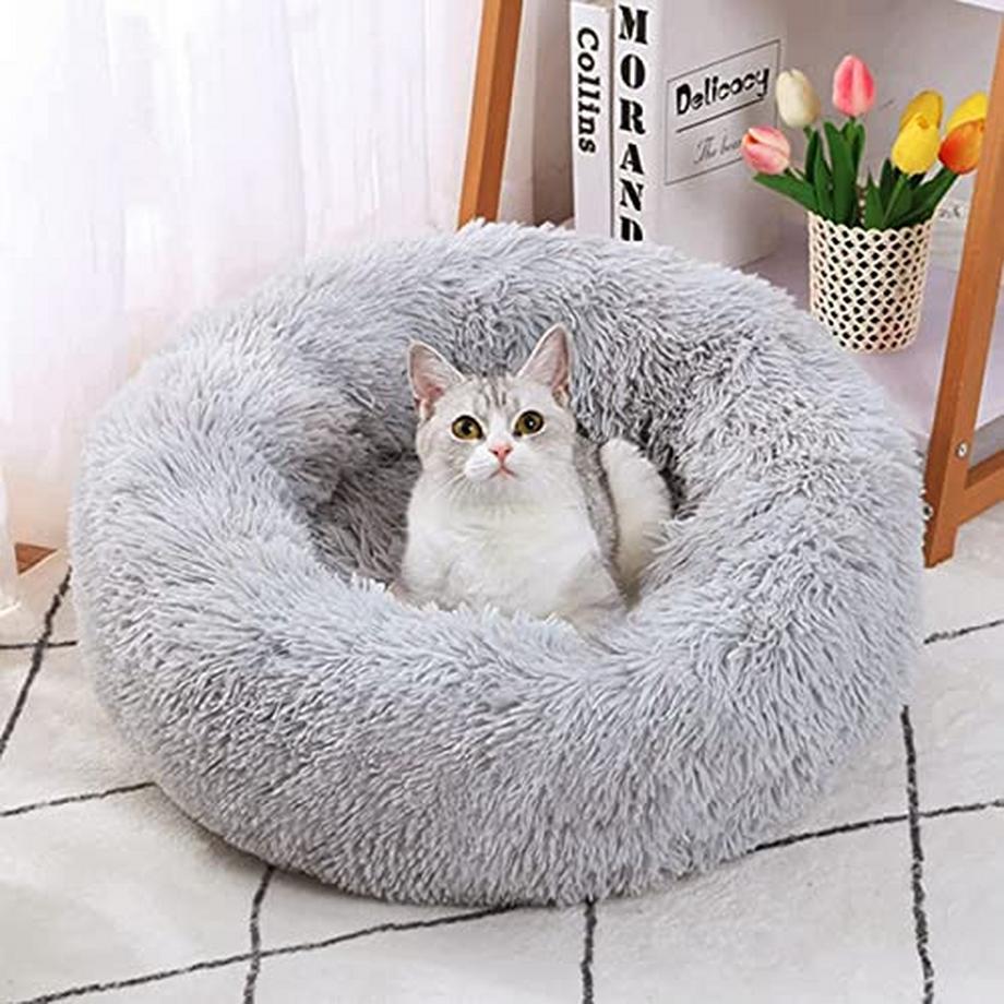 Alopini  Katzenbett Flauschiges Katzenkissen Waschbares Hundebett Kleines Hundebett für kleine Hunde, Katzen 