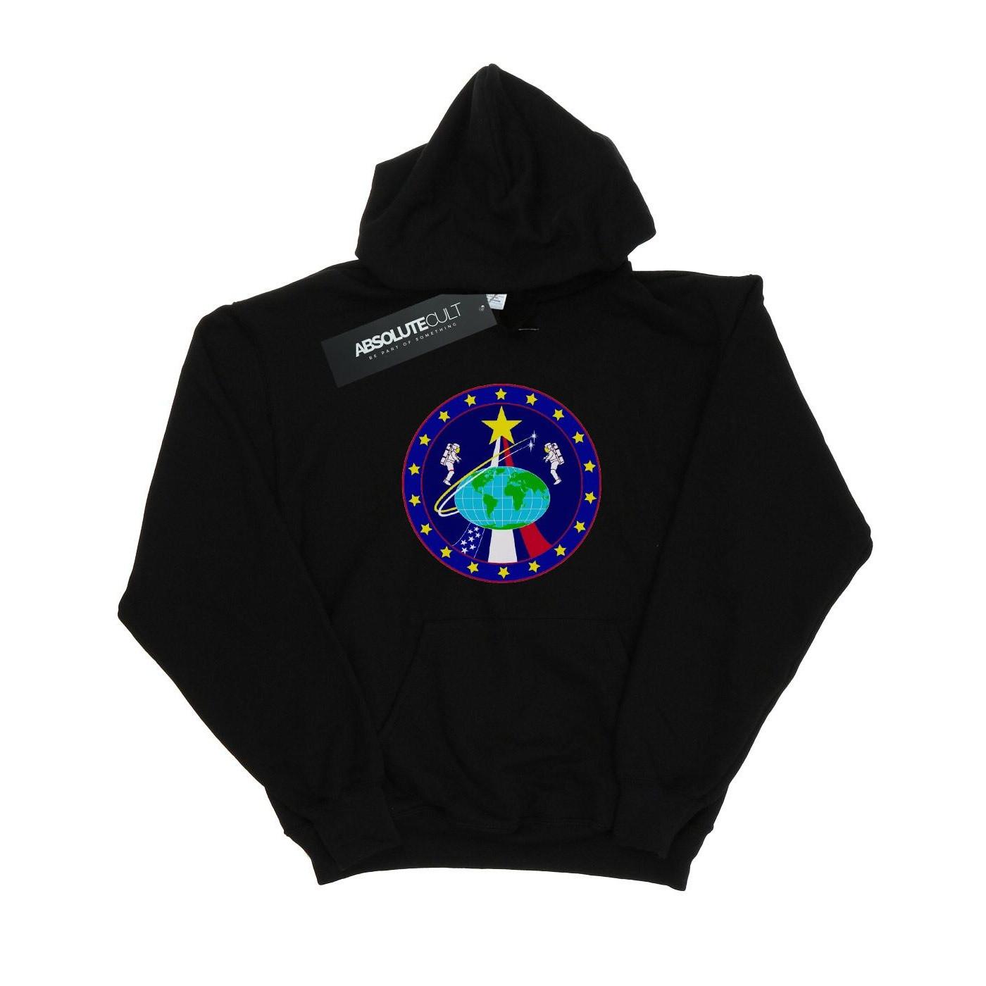 Image of Classic Globe Astronauts Kapuzenpullover Mädchen Schwarz 152-158