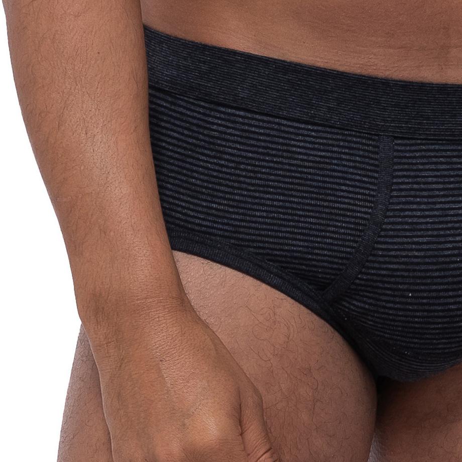 Ammann Lot de 3 Slips Fines Côtes avec Braguette  