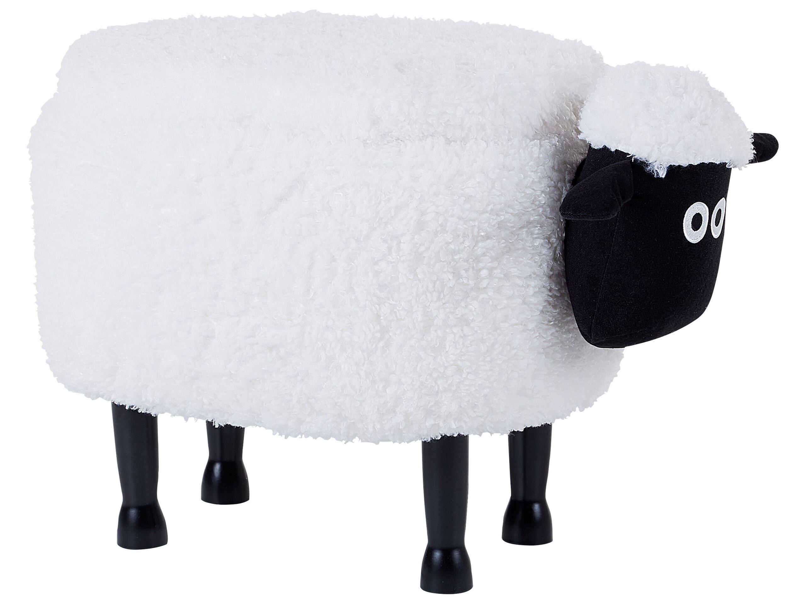 Beliani Sgabello en Poliestere Moderno SHEEP  