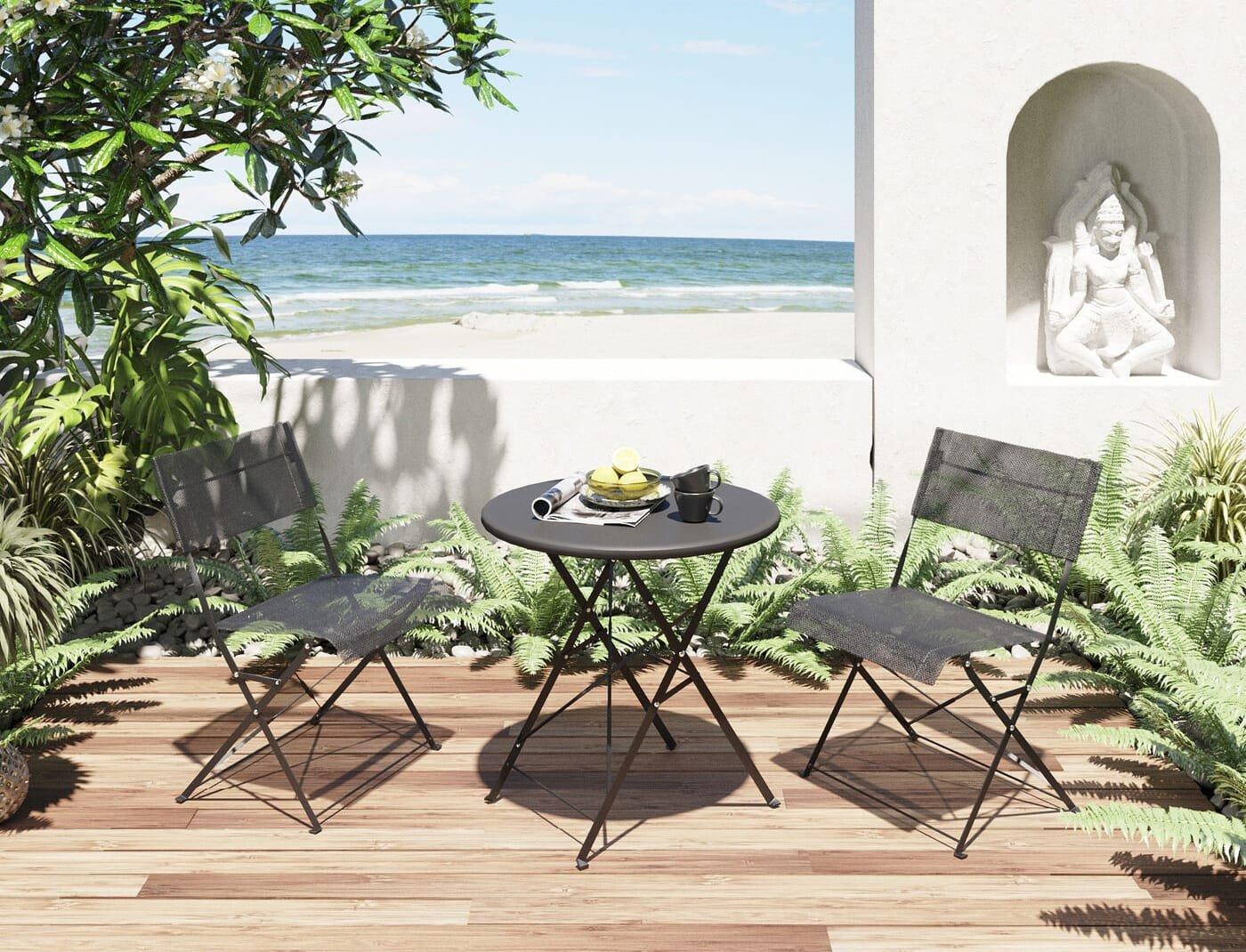 KARE Design Set da giardino per balcone (3 pezzi)  