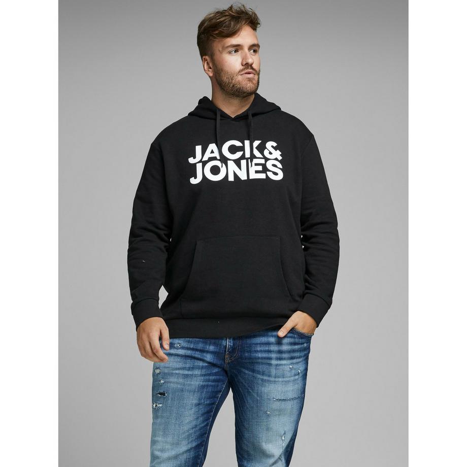 JACK & JONES Corp Logo Sweatshirt à Capuche Grande Taille  