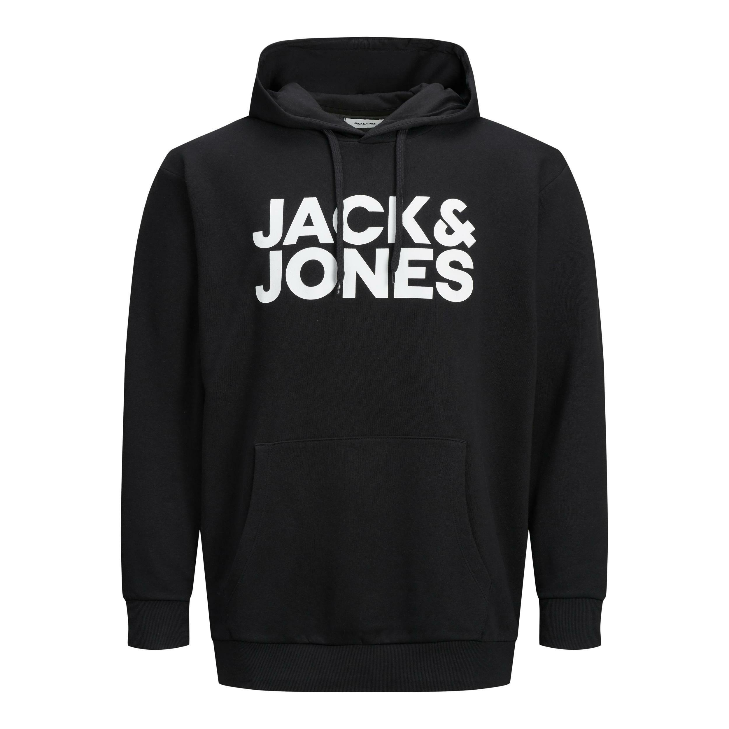 JACK & JONES  Felpa con cappuccio di taglia grande Jack & Jones Corp Logo 