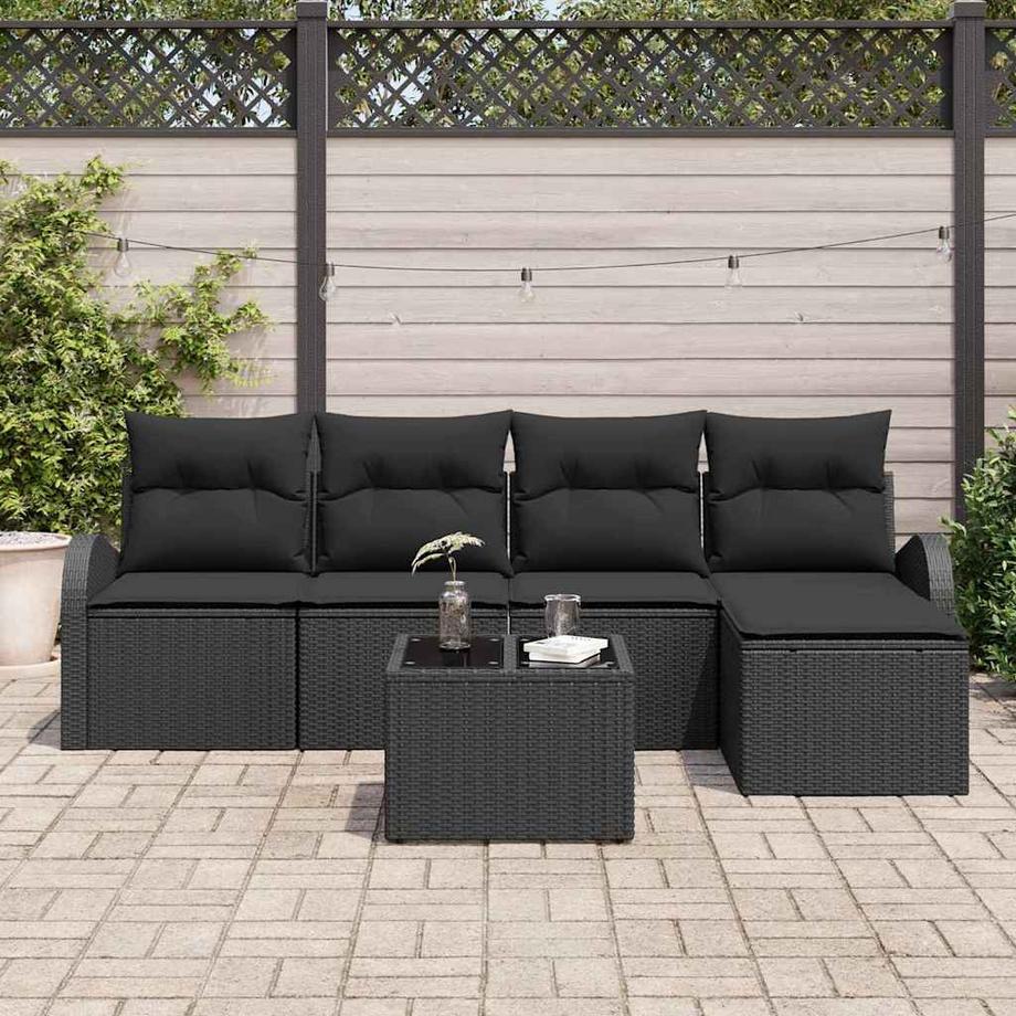 VidaXL Divano da giardino Polyrattan  