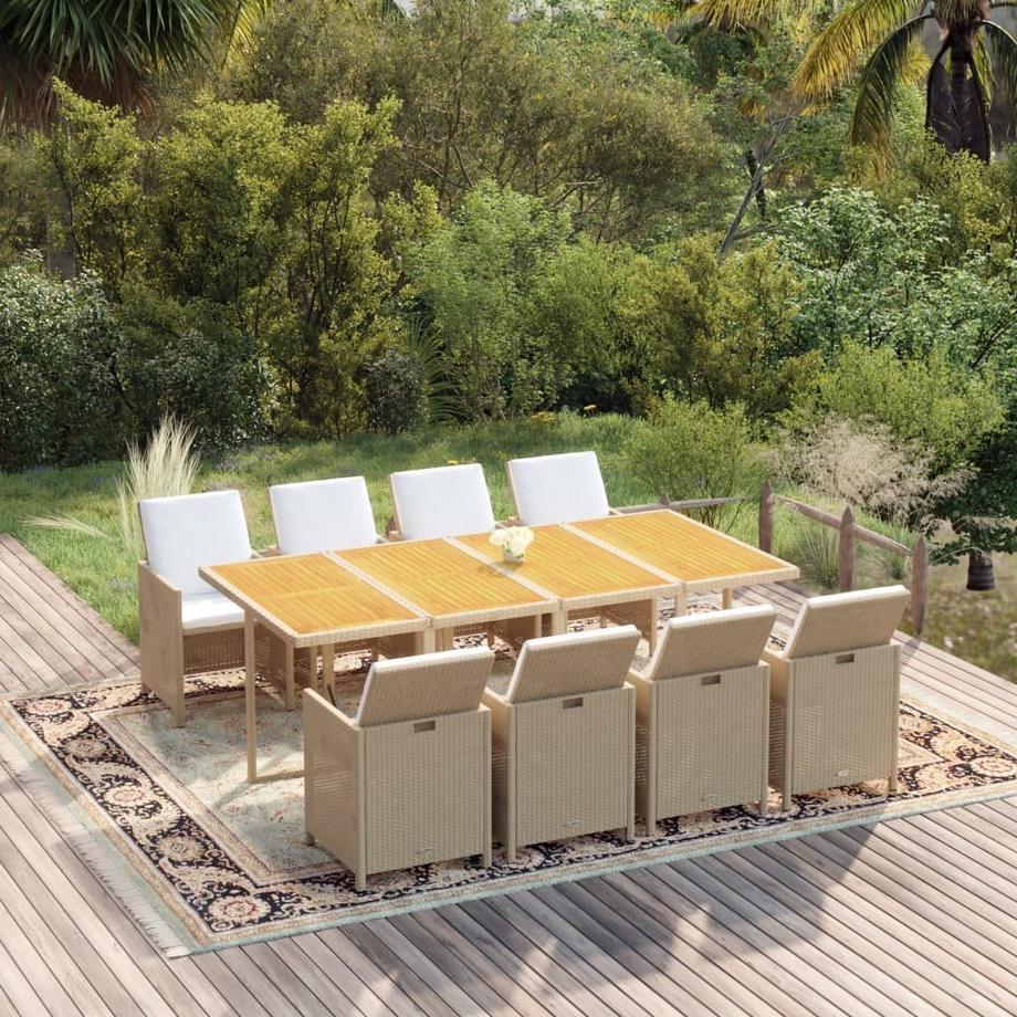 VidaXL set da pranzo per giardino  