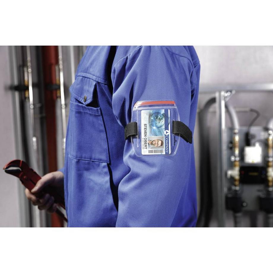 DURABLE  Kartenhalter, Ausweishalter OUTDOOR Secure 8414 mit Armbefestigung, 10 Stück 