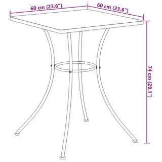 VidaXL Table de bistro mosaïque céramique  