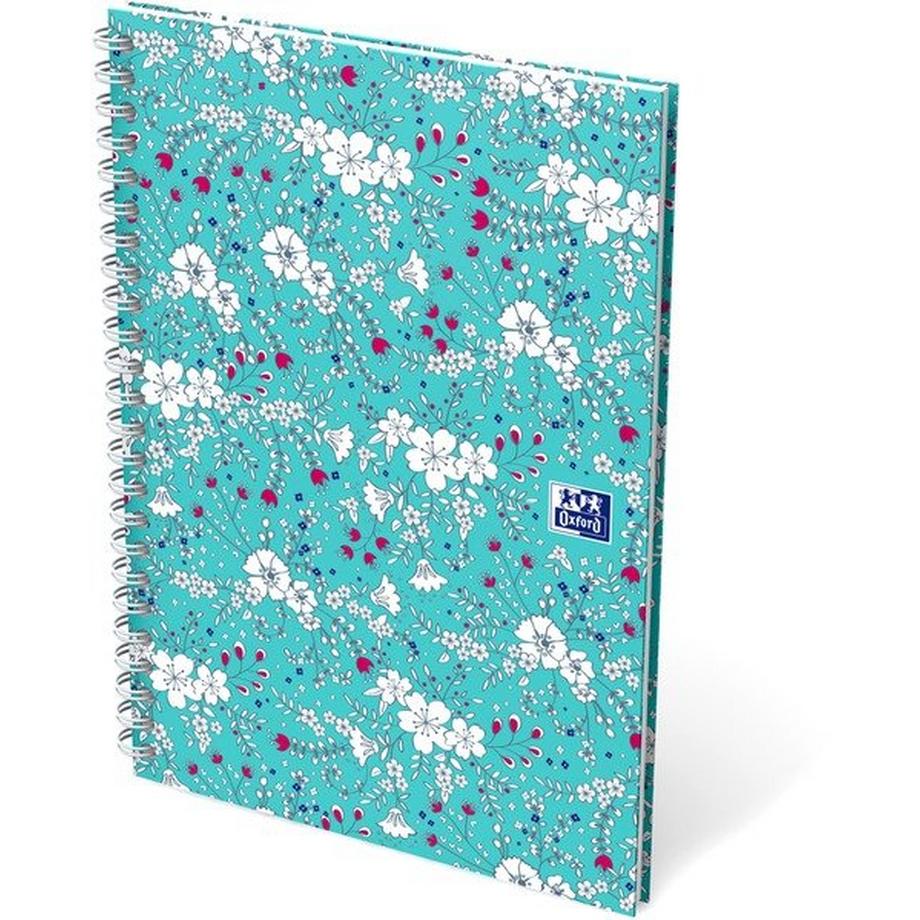 OXFORD Spiralbuch ForMe Floral A5 400094951 kariert 5x5mm, 90g 60 Blatt