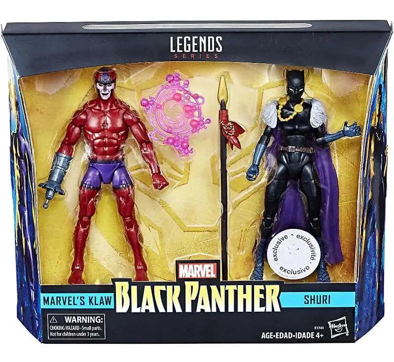 Hasbro  Black Panther Marvel Legends Klaw & Shuri Exclusive Action Figure 2-Pack 