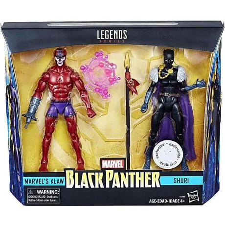 Hasbro  Black Panther Marvel Legends Klaw & Shuri Exclusive Action Figure 2-Pack 