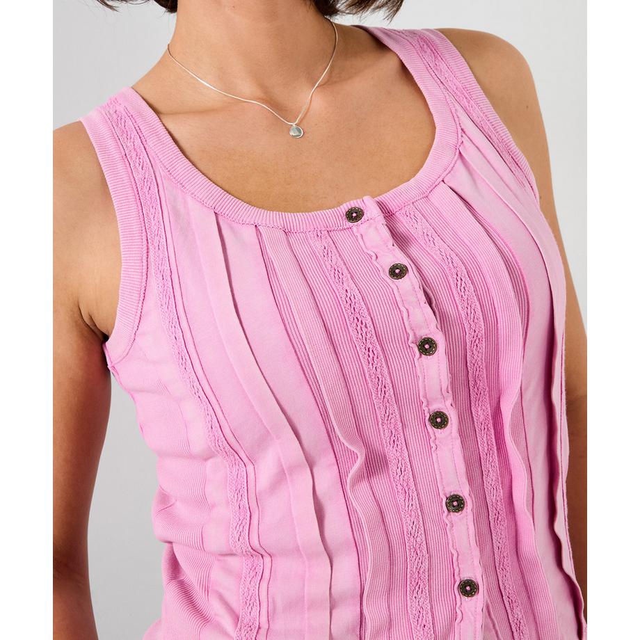 Joe Browns Débardeur boutonné avec teinture effet dégradé d’inspiration bohème  