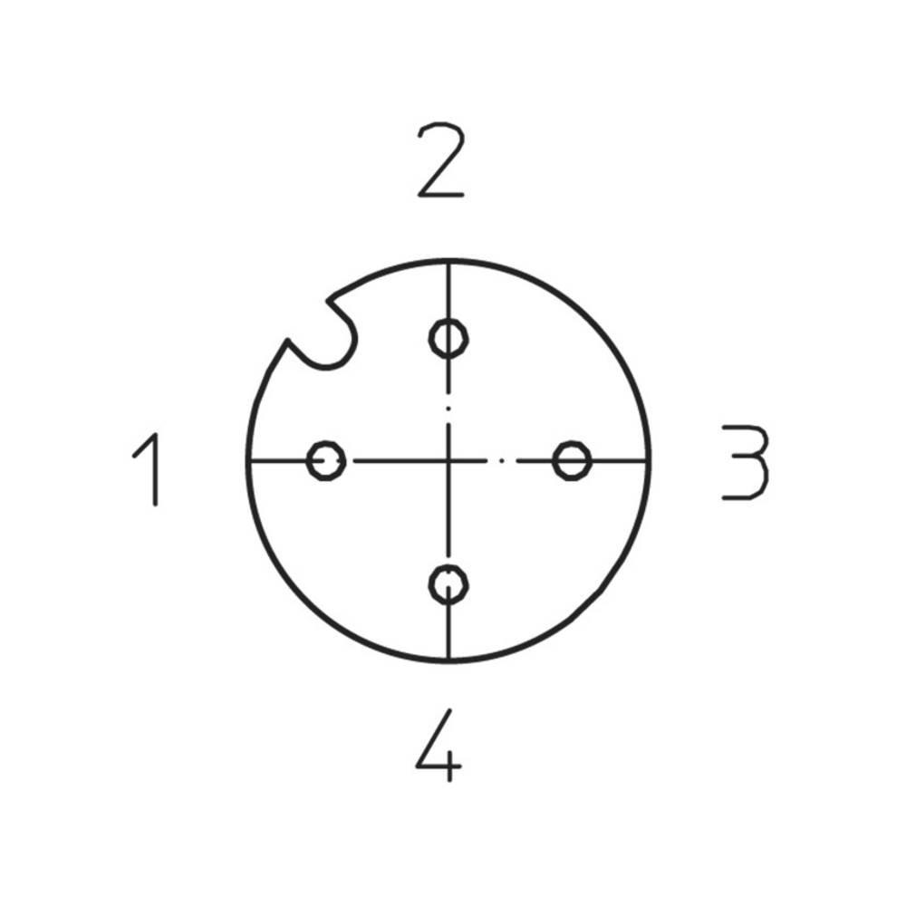 Lutronic  Anschlussleitung M12 mit LED 