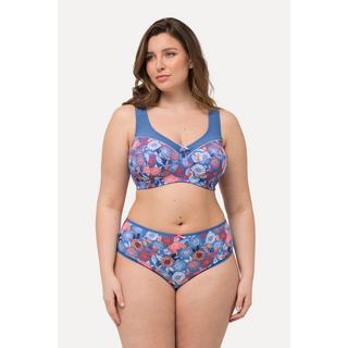 Ulla Popken  Reggiseno sostenitivo senza ferretto con fiori e coppa C-F 