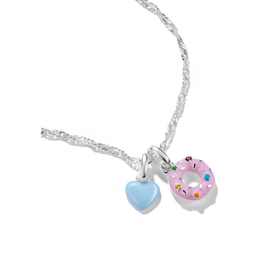 Thomas Sabo  Charm Pendentif Donut avec Émail Colé 